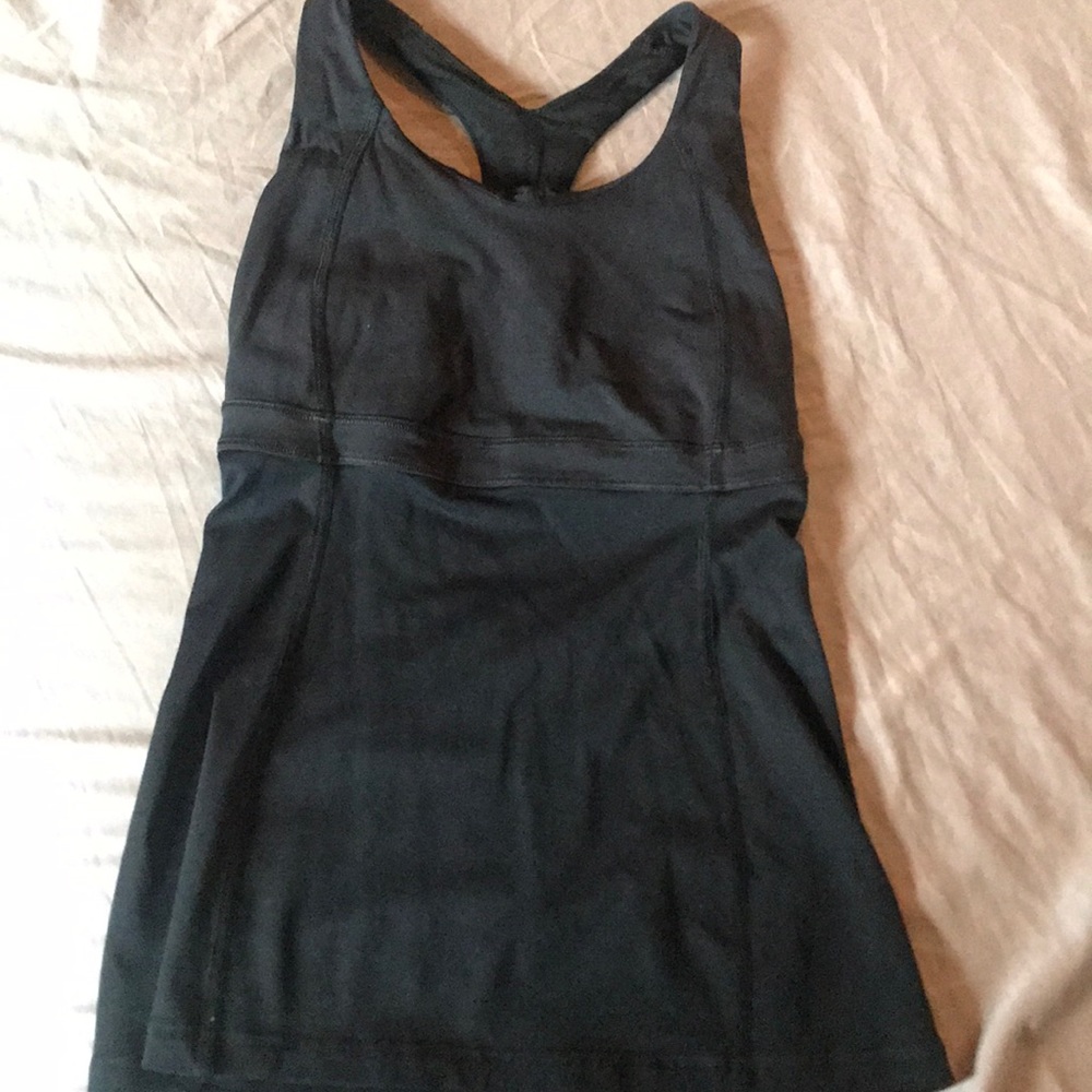 Lululemon built in sports bra workout top
